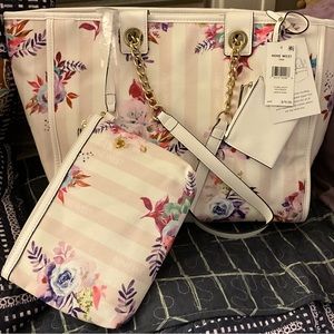 NINE WEST NWT Large Floral Multi Trixie Handbag